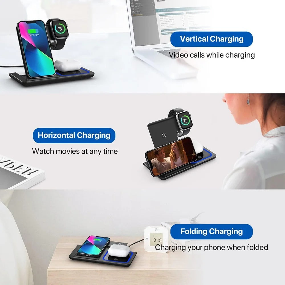 FlexCharge Foldable Wireless Charging Stand